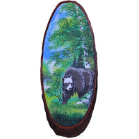 14163001 - Спил дерева анималистика Медведь лето